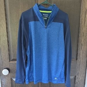 Champion Men's Two-Tone Blue Zip-Up